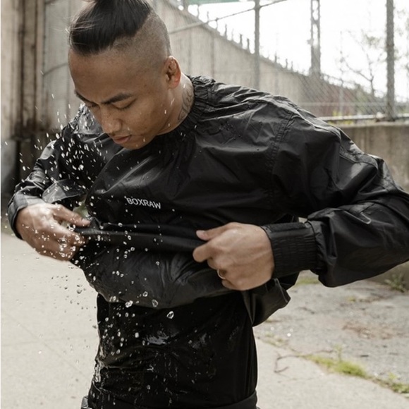 BOXRAW Hagler Professional Sauna Suit 1.0 Top & Bottoms Weight Loss Sweat Suit - Picture 2 of 4